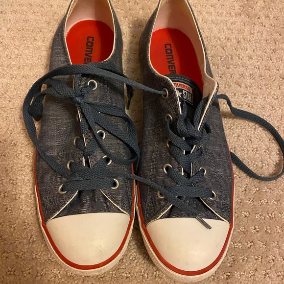 Limited edition blue chambray converse - Picture 2 of 5